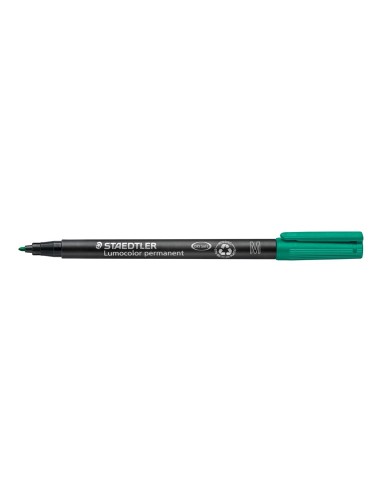 ROTULADOR LUMOCOL RETRO. FIBRAPERM. 317-5 VERDE PUNTA MEDIA 0.8-1