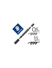 ROTULADOR STAEDTLER LUMOCOLOR PERM.DUO 348 NG.PUNTA F 0,6 MM PUNTA 2