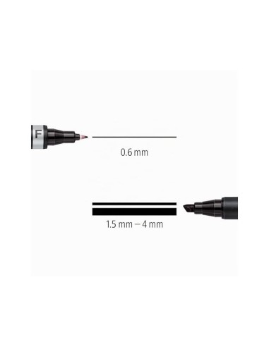 ROTULADOR STAEDTLER LUMOCOLOR PERM.DUO 348 NG.PUNTA F 0,6 MM PUNTA