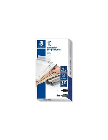 ROTULADOR STAEDTLER LUMOCOLOR PERM.DUO 348 NG.PUNTA F 0,6 MM PUNTA
