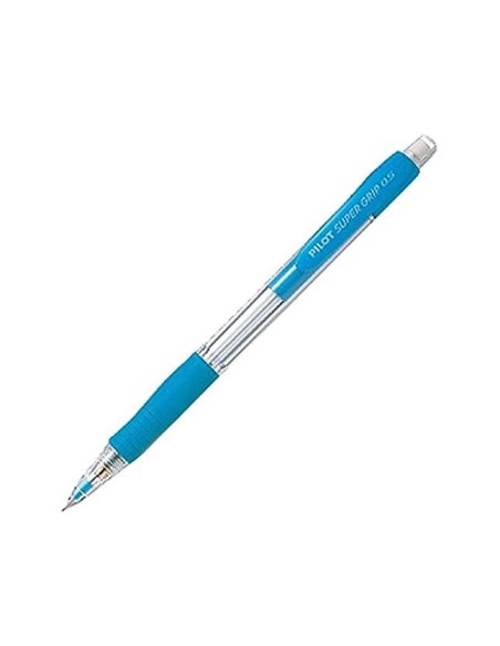 PORTAMINAS PILOT SUPER GRIP CELESTE 0,5 MM SUJECION CAUCHO