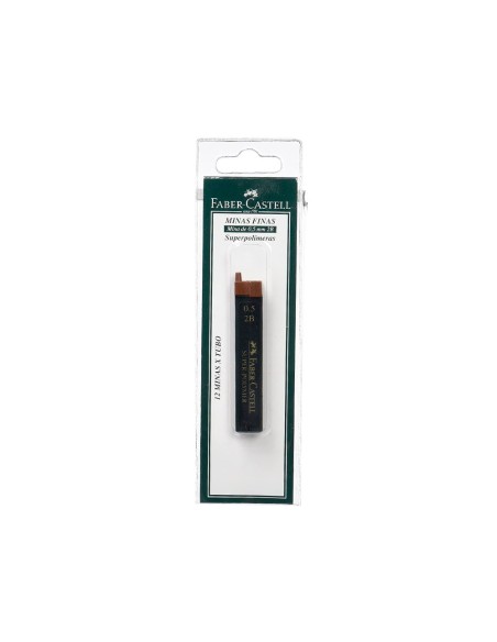 MINAS FABER GRAFITO 9065 0,5 MM 2B ESTUCHE 12 MINAS
