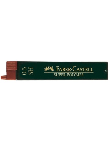 MINAS FABER GRAFITO 9065 0,5 MM 3H ESTUCHE 12 MINAS