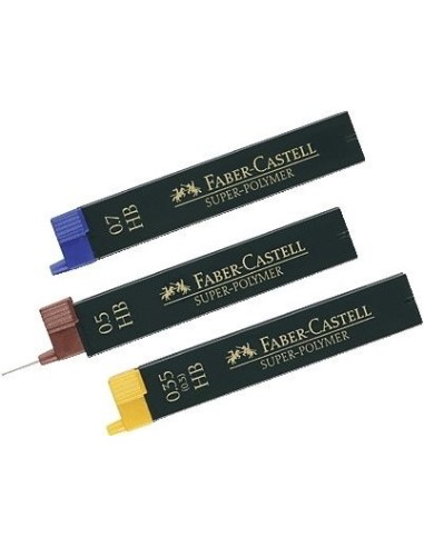 MINAS FABER GRAFITO 9065 0,5 MM 3H ESTUCHE 12 MINAS