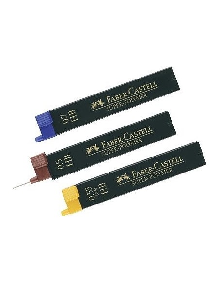 MINAS FABER GRAFITO 9065 0,5 MM 3H ESTUCHE 12 MINAS