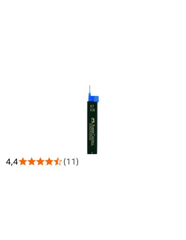 MINAS FABER GRAFITO 9067 0,7 MM HB ESTUCHE 12 MINAS