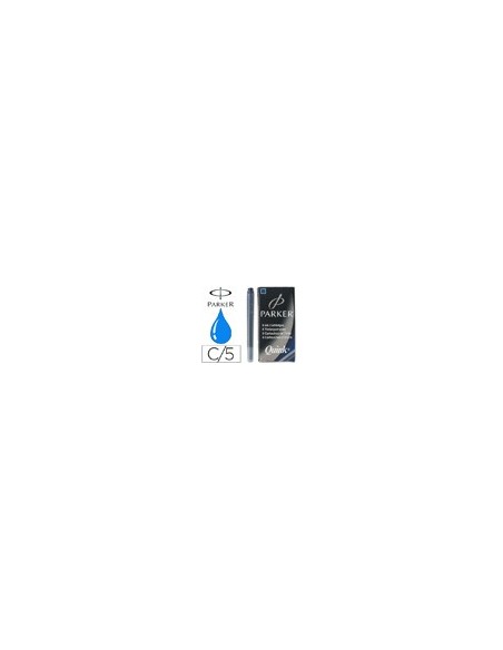 TINTA ESTILOGRAFICA PARKER AZUL PERM.CAJA 5 CARTUCHOS