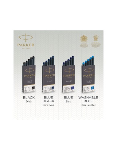 TINTA ESTILOGRAFICA PARKER AZUL PERM.CAJA 5 CARTUCHOS