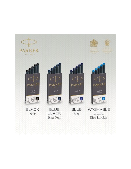 TINTA ESTILOGRAFICA PARKER AZUL PERM.CAJA 5 CARTUCHOS