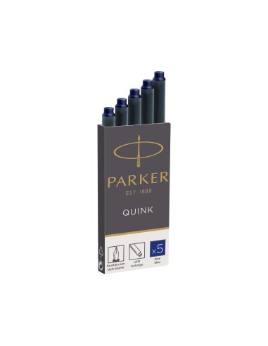 TINTA ESTILOGRAFICA PARKER AZUL PERM.CAJA 5 CARTUCHOS