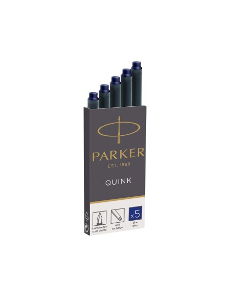 TINTA ESTILOGRAFICA PARKER AZUL PERM.CAJA 5 CARTUCHOS