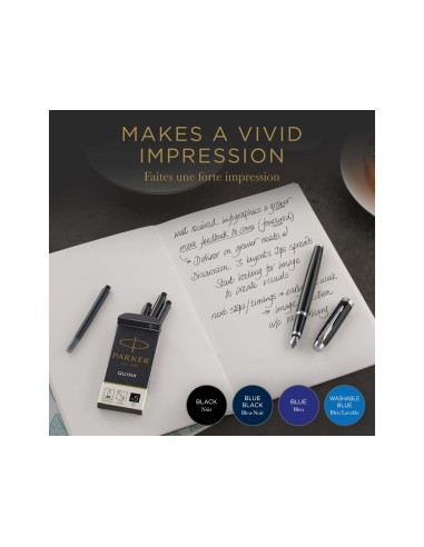 TINTA ESTILOGRAFICA PARKER AZUL PERM.CAJA 5 CARTUCHOS