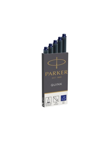 TINTA ESTILOGRAFICA PARKER AZUL PERM.CAJA 5 CARTUCHOS