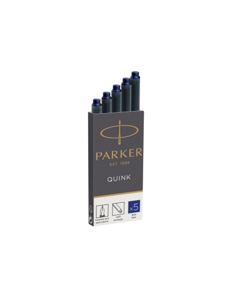 TINTA ESTILOGRAFICA PARKER AZUL PERM.CAJA 5 CARTUCHOS