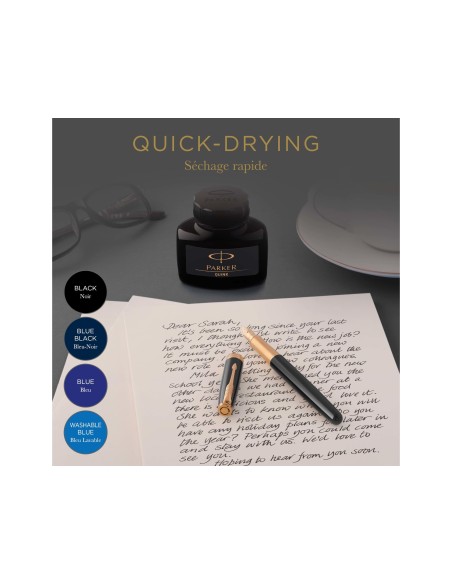 TINTA ESTILOGRAFICA PARKER AZUL PERM.FRASCO