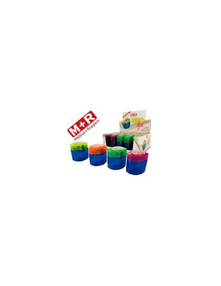 SACAPUNTAS MOR NEO LIGHT 2 USOS C/DEPOSITO COL.SURT.