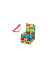 SACAPUNTAS PLASTICO MAPED BOOGY UN USO C/DEPOSITO COL.SURT. 2