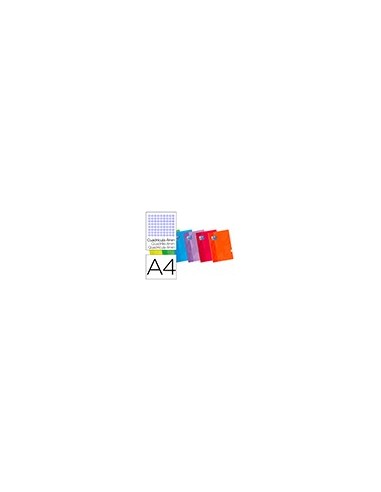 CUADERNO ENCOLADO OXFORD A4 4MM 48H. 90GR. COL. SURT.