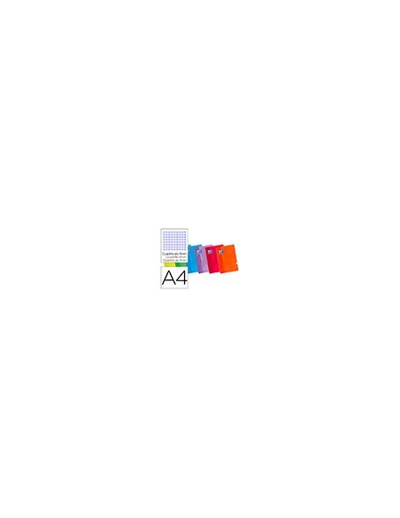 CUADERNO ENCOLADO OXFORD A4 4MM 48H. 90GR. COL. SURT.