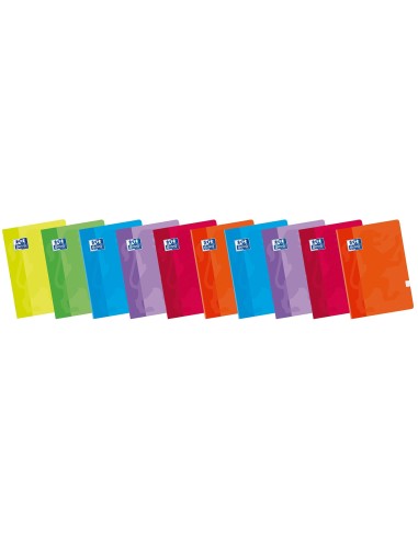 CUADERNO ENCOLADO OXFORD A4 4MM 48H. 90GR. COL. SURT.