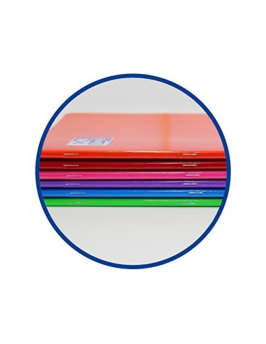 CUADERNO ENCOLADO OXFORD A4 4MM 48H. 90GR. COL. SURT.