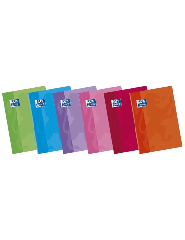 CUADERNO ENCOLADO OXFORD A5 T.CARTON PAUTA 2.5MM 48H. 90GR. SURT.