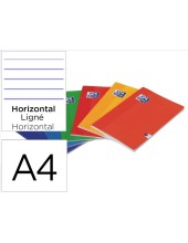CUADERNO ENCOLADO OXFORD A4 HORIZONTAL 48H. 90GR. COL.SURT.