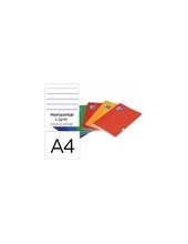 CUADERNO ENCOLADO OXFORD A4 HORIZONTAL 48H. 90GR. COL.SURT. 2