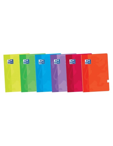 CUADERNO ENCOLADO OXFORD A4 HORIZONTAL 48H. 90GR. COL.SURT.