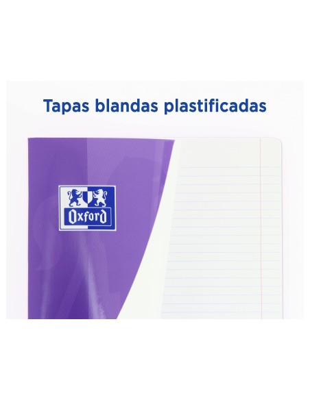 CUADERNO ENCOLADO OXFORD A4 HORIZONTAL 48H. 90GR. COL.SURT.