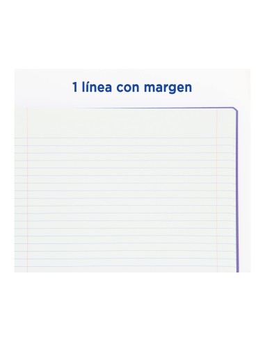 CUADERNO ENCOLADO OXFORD A4 HORIZONTAL 48H. 90GR. COL.SURT.