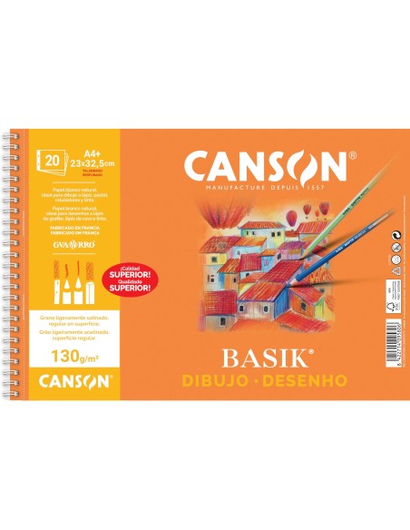 CUADERNO ESP. CANSON DIBUJO A4 MICRO 2T. 20H. 160GR.