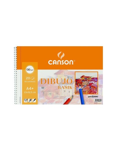 CUADERNO ESP. CANSON DIBUJO A4+ MICRO 20H. 160GR. C/REC.