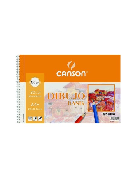 CUADERNO ESP. CANSON DIBUJO A4+ MICRO 20H. 160GR. C/REC.