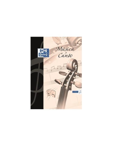 BLOC MUSICA CANTO OXFORD PENTAGRAMA INTERLINEADO 2+5MM A4 24H. 90G/M2