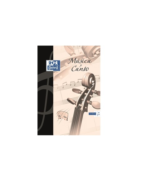 BLOC MUSICA CANTO OXFORD PENTAGRAMA INTERLINEADO 2+5MM A4 24H. 90G/M2