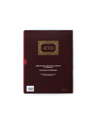 LIBRO MIQUELRIUS DIN A4 ACTAS C/100 H.MOVIBLES