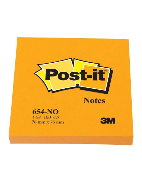 BLOC NOTAS ADH. POST-IT 76X76MM 100H. NJ.NEON