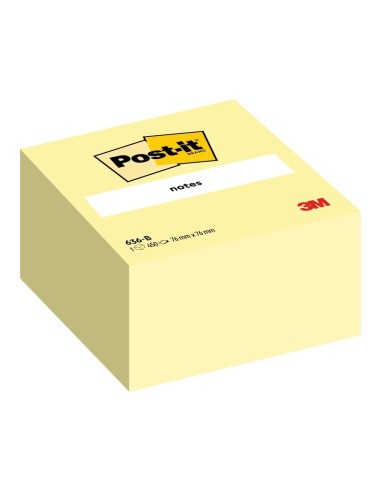 BLOC NOTAS ADH. POST-IT 76X76X45MM CUBO 450H. AM.