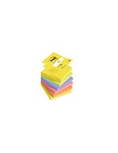 BLOC NOTAS ADH. POST-IT 76X76MM Z-NOTES 6UD 100H. COL.SURT. INTENSO 2
