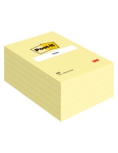 BLOC NOTAS ADH. POST-IT 102X152MM CUADRICULADO 100H. AM.