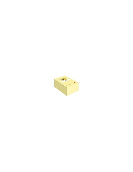 BLOC NOTAS ADH. POST-IT 102X152MM CUADRICULADO 100H. AM.
