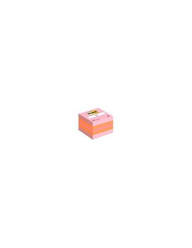 BLOC NOTAS ADH. POST-IT 51X51MM MINICUBO 400H. ROSA