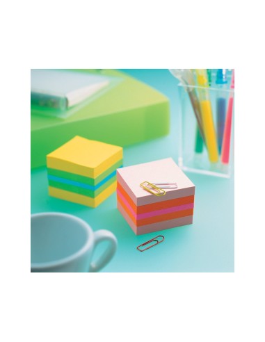 BLOC NOTAS ADH. POST-IT 51X51MM MINICUBO 400H. ROSA