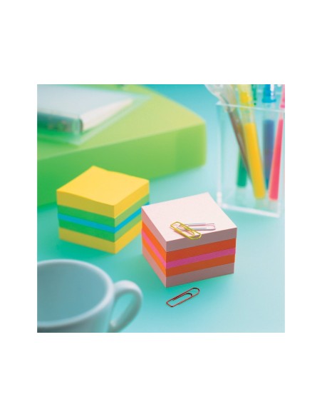 BLOC NOTAS ADH. POST-IT 51X51MM MINICUBO 400H. ROSA