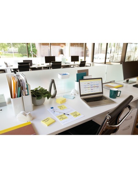 BLOC DE NOTAS ADHESIVAS QUITA Y PON POST-IT 76X76 MM PACK 24+12