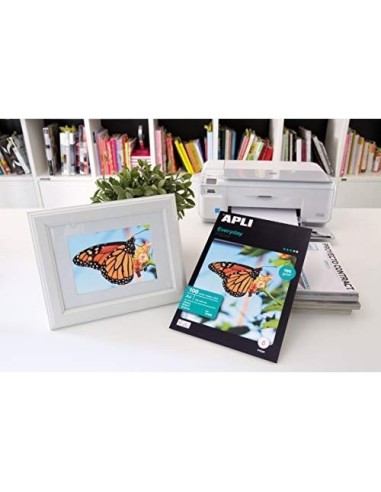 PAPEL FOTOGRAFICO APLI GLOSSY DIN A4 PACK 100 H.180 GRS