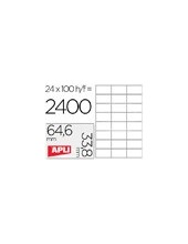 ETIQUETA ADH. APLI 1263 64,6X33,8MM 100H. 2