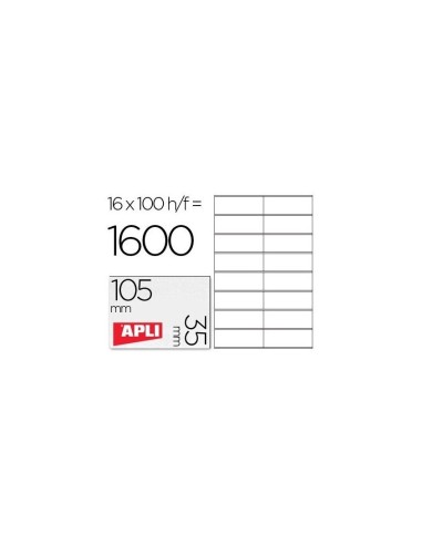 ETIQUETA ADH. APLI 1287 105X35MM 100H.