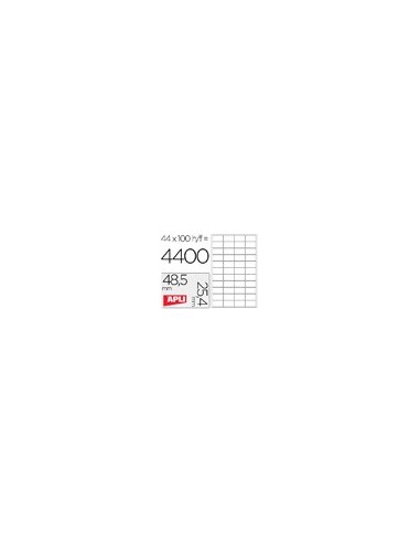 ETIQUETA ADH. APLI 1285 48,5X25,4MM 100H.